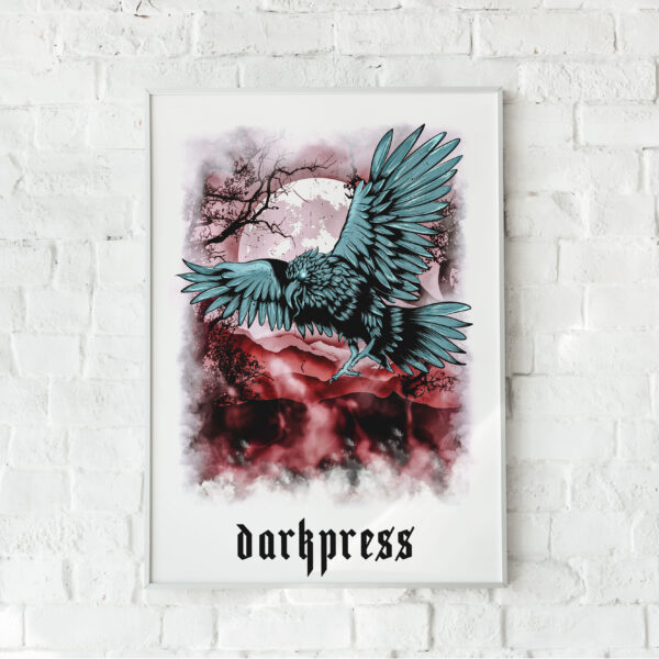 Darkpress_Kék holló - plakát - saját szöveggel