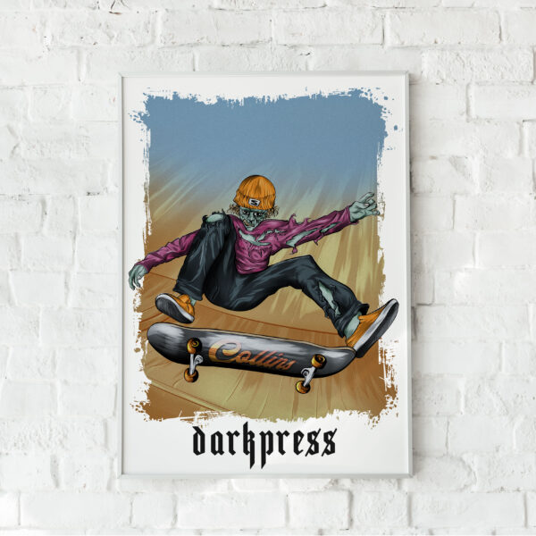 Darkpress_Skater - plakát - saját szöveggel