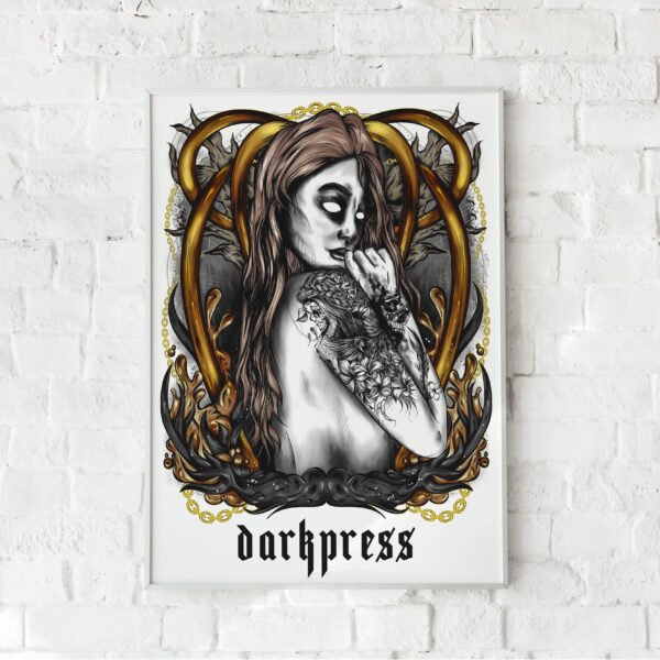 Darkpress_Tattooed girl - plakát - saját szöveggel