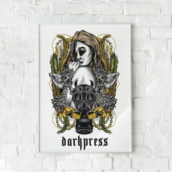 Darkpress_Girl - plakát - saját szöveggel
