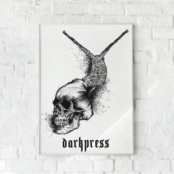 Darkpress_Snail - plakát - saját szöveggel