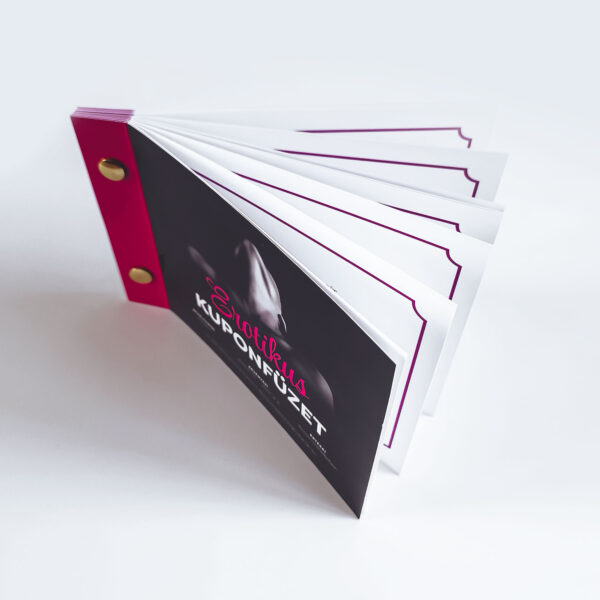 Darkpress_Erotikus kuponfüzet egyedi üzenetekkel