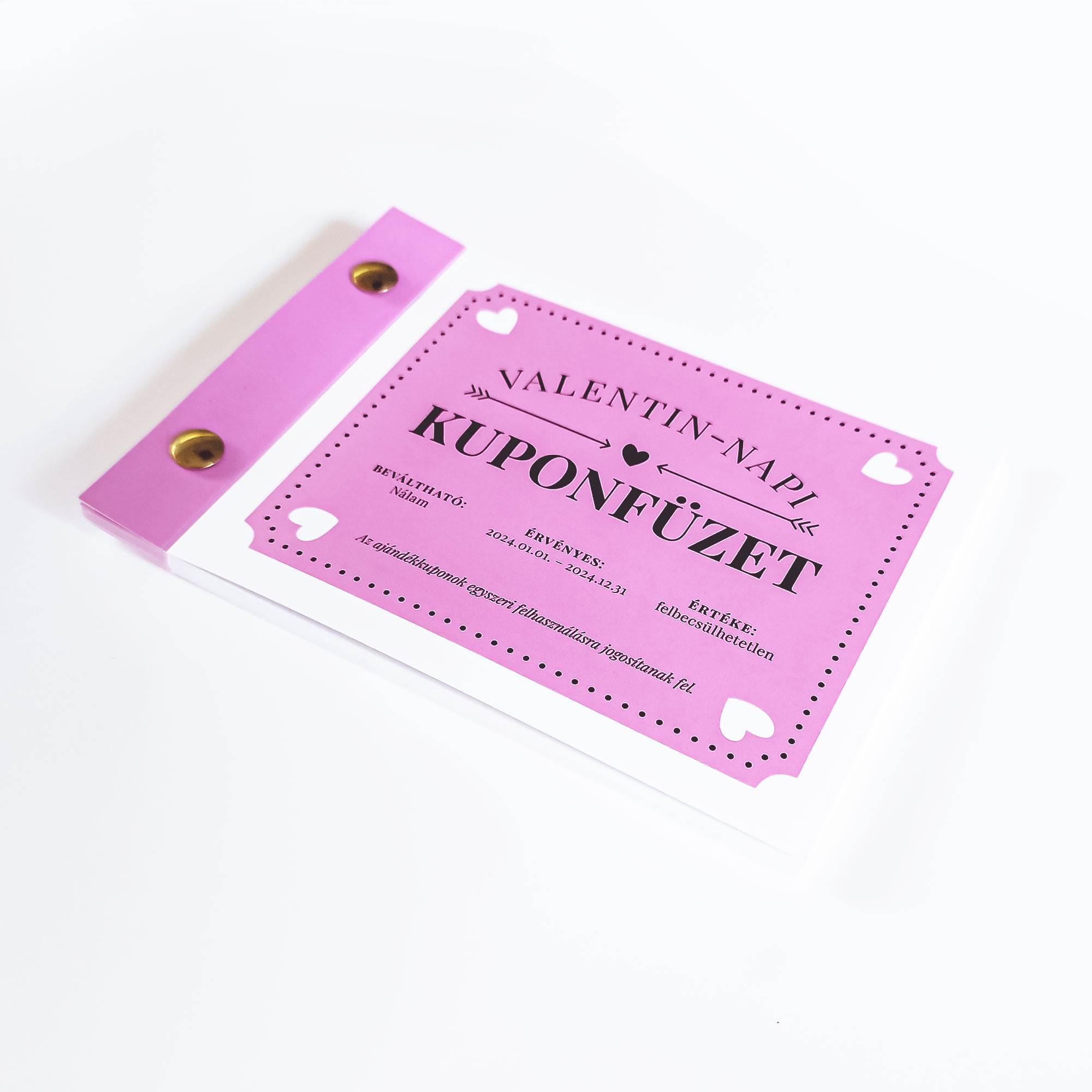 Romantikus kuponfüzet egyedi üzenetekkel - Image 2